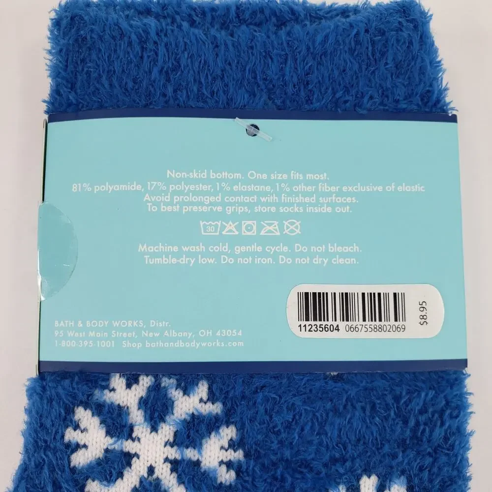 HAPPY HANUKKAH Lounge Socks Shea Infused Bath & Body Works Peace Light Love